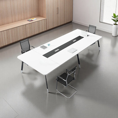 Table de conférence moderne avec pieds en métal