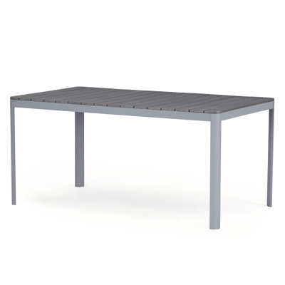Satoru Aluminum Outdoor Patio 63X35 Dinning Table