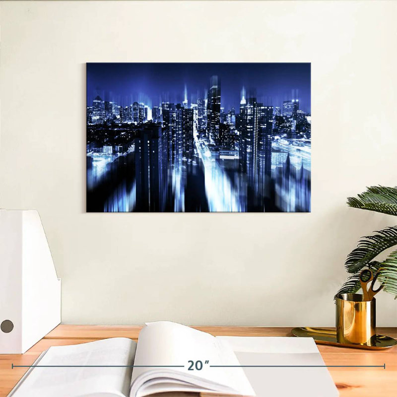 Rorry Blue Night Manhattan, 8" H x 12" W
