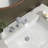 Waterfall Widespread Bathroom Faucet with Drain Assembly-95110730