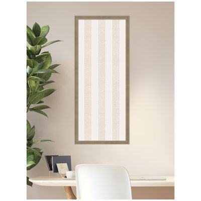 Framed Fabric Pinboard  Printed Linen Bulletin Board