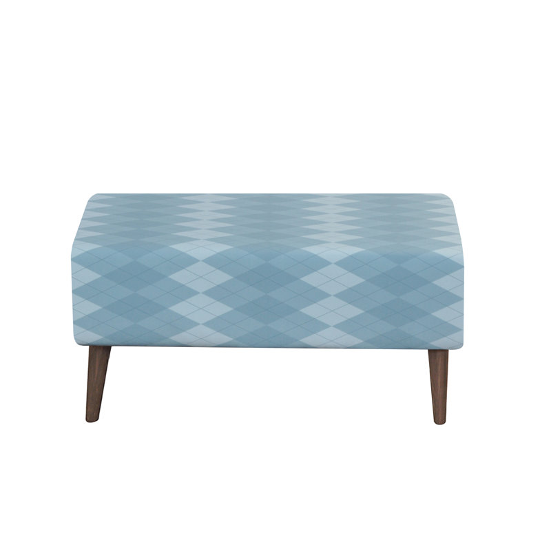Lumi Upholstered Bench, Turquoise