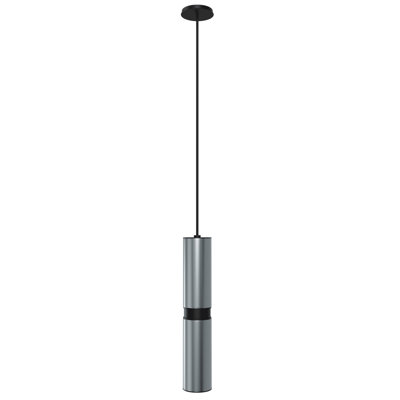 Luminaire suspendu cylindrique unique à 1 lumière