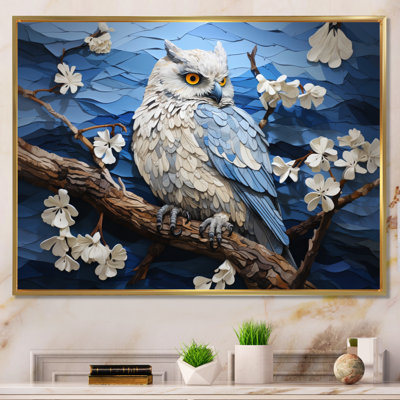 Blue Owl Nights Watch Pastoral sur toile