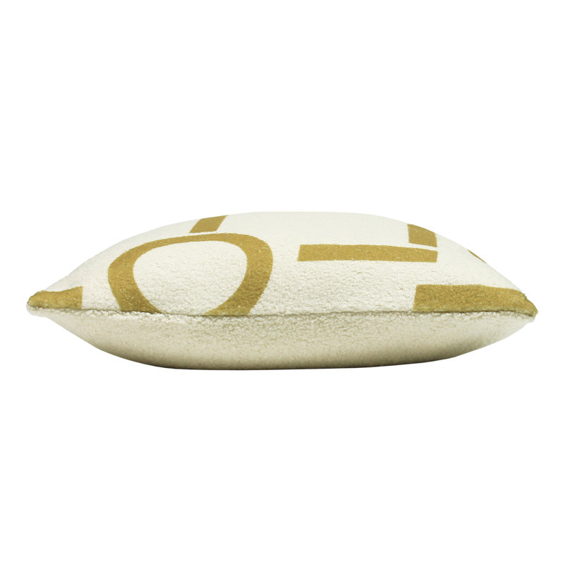 Geometric Square Cushion, Honey