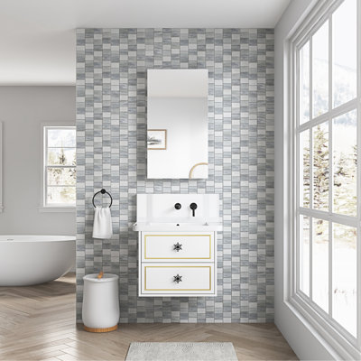 Armoire à pharmacie pour salle de bain à miroir biseauté l 20 po x H 36 po - Porte à ouverture à gauche, rangement spacieux, miroir HD, fabrication en bois d'ingénierie, ouverture de porte à charnières de 20 po x 36 po, capacité de rangement, bois,