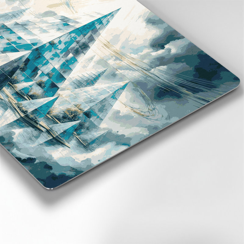 Art mural en métal Sci Fi, H 240 po x l 360 po x P 0,05 po