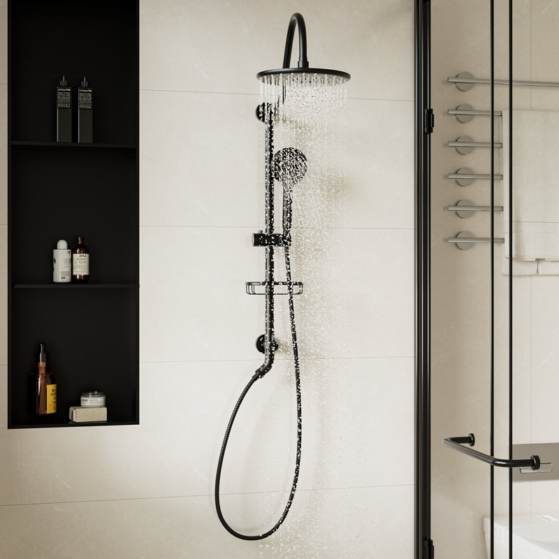 Système de douche complet avec valve brute