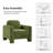Werts 36" Modern Curved Chenille Armchair-1718784