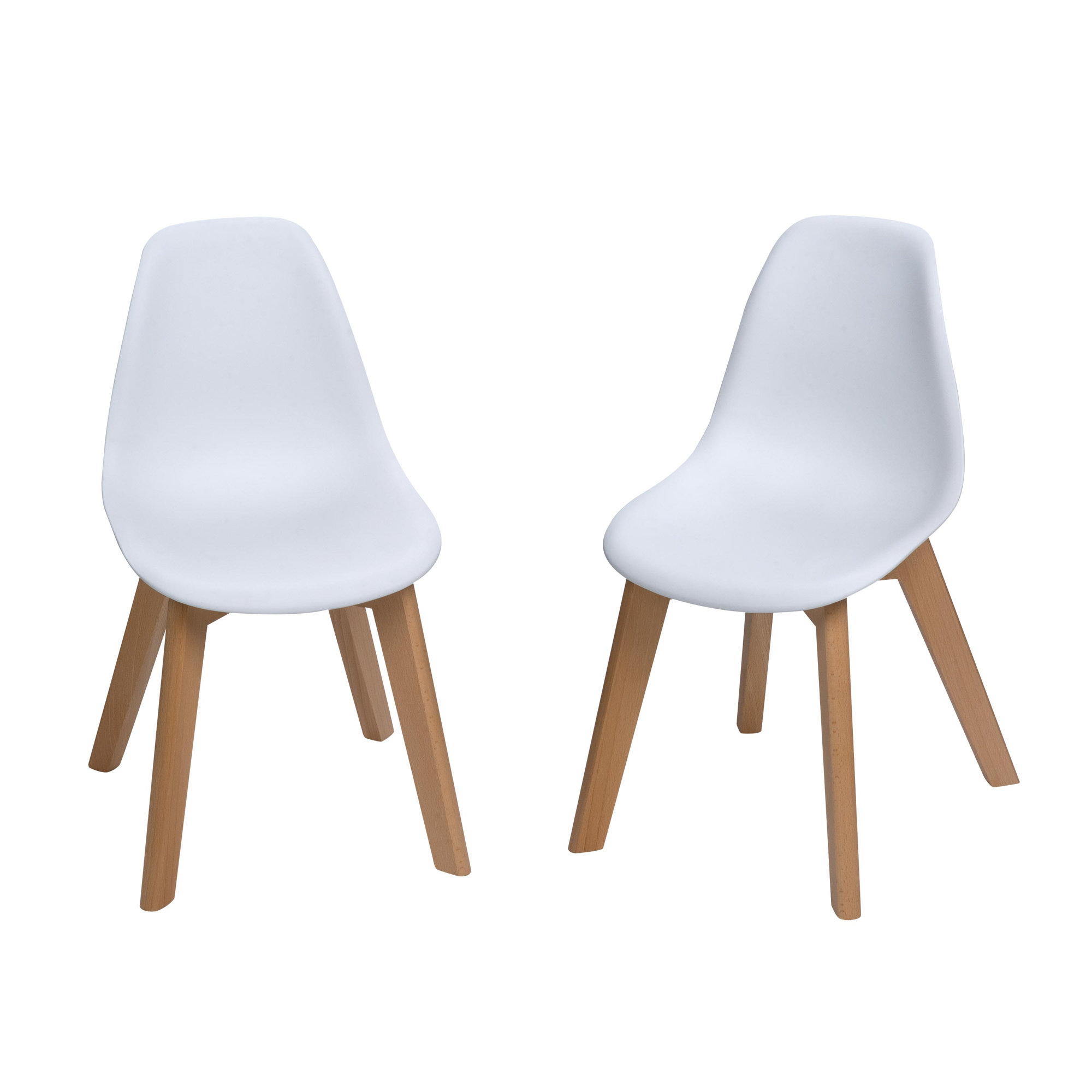 Adaline Modern Kids Desk / Activity Chair, White