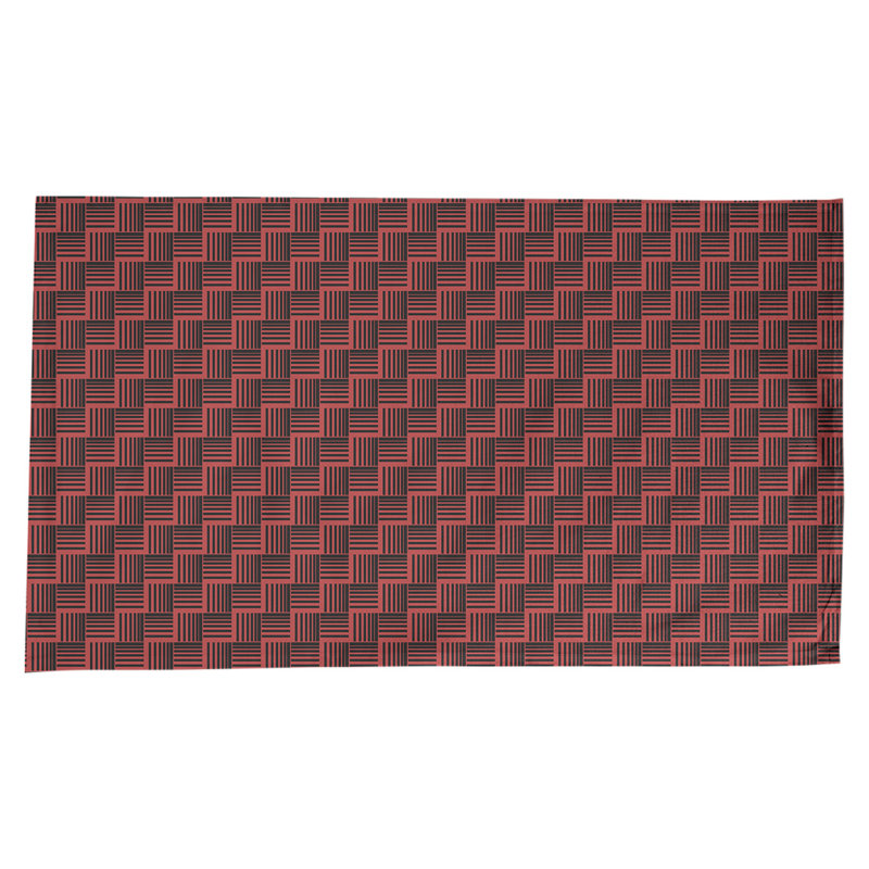 Rayures nattes classiques Nappe, Rouge/noir
