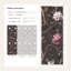 Papier peint floral rétro avec oiseaux