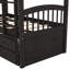 Lit superposé pour lit simple superposé avec lit gigogne-1521590202