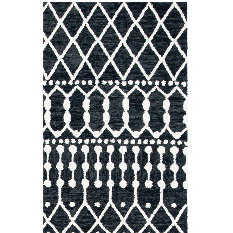 Tapis en laine touffeté à la main Dillard, Carré 6 pi