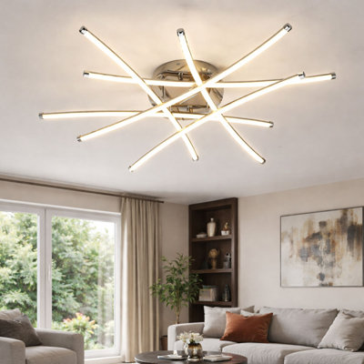 Plafonnier encastré 6 lumières DEL 32 po