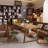 Oak Rectangular Solid Wood desk-109474366