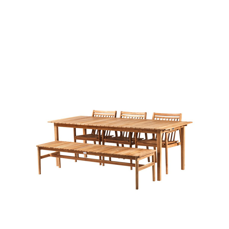 Sammen Outdoor Teak Bench