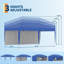 10x20 Pop Up Canopy with 2 Sidewalls - Heavy Duty Outdoor Canopy Tent with Portable Roller Bag - 3 Adjustable Height, 4 Weight Bags, 8 Stakes & 6 Guy Ropes Included-115843790