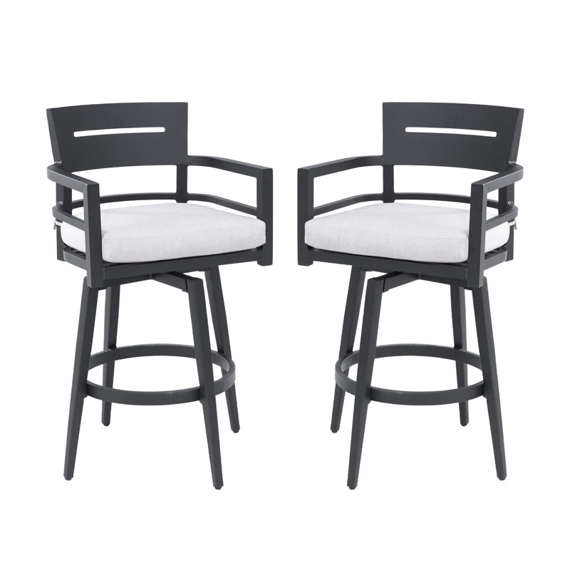 Chaises de bar 2 pièces Modern Modern, Beige