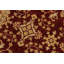 Tapis beige / rouge en laine noué à la main de style oriental rectangulaire Baccio 3 pi 11 po x 5 pi 1 po
