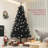 7.5ft Tall Artificial Black Christmas Tree