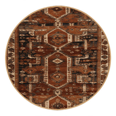 Machine Washable Turkish Brown Area Rug