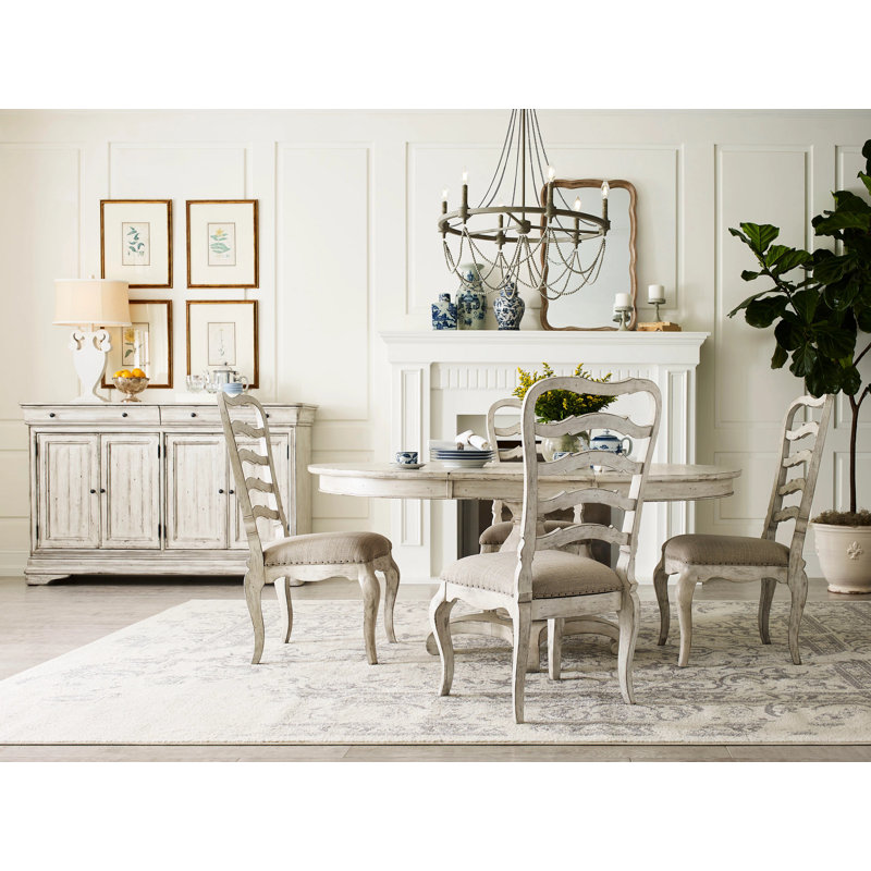Shaylene Extendable Round Solid Wood Dining Table