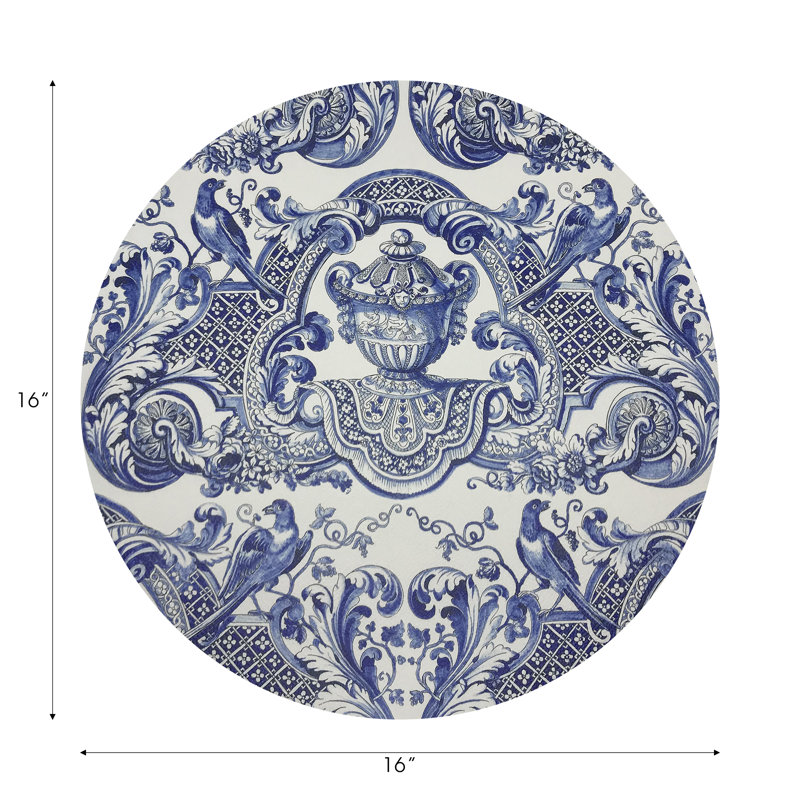 Napperon en cuir Royal Delft William and Mary, Bleu