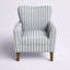 Fauteuil en polyester l 31 po avec pieds en bois massif Arching-84241121