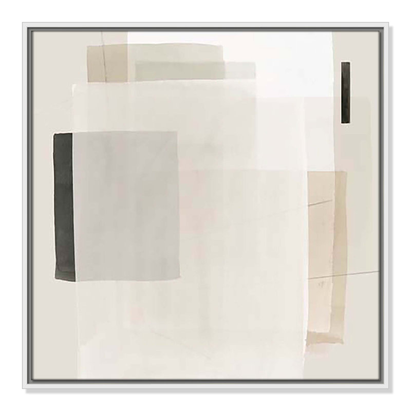 Mystical Momentum I par Hazel J, H 25,5 po x l 25,5 po x P 2 po, Cadre flottant blanc