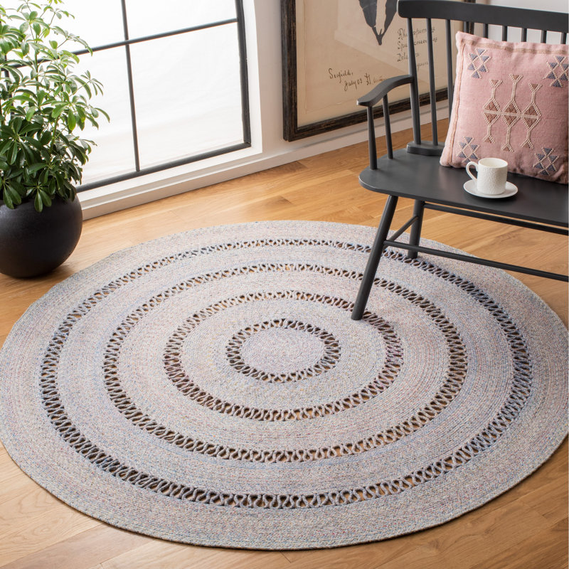 Duffy Hand Woven Performance Rug, Round 6'