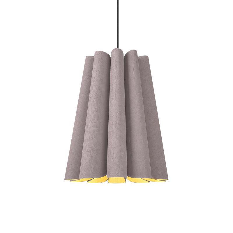Olivia 1-Light Single Pendant, Gray Oak