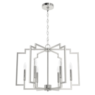 Hunter 30 Inch Zoanne 6 Light Chandelier Ceiling Light Fixture