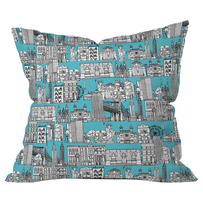 Coussin extérieur New York, 18 po x 18 po