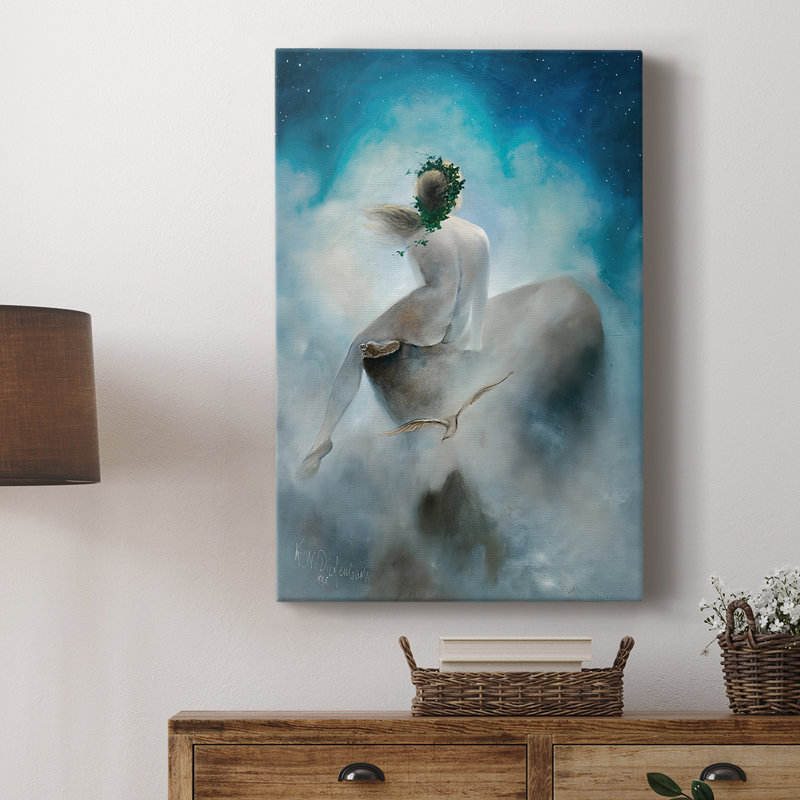 «Asking the Stars» - Toile tendue sur châssis par Karl Wilhelm Diefenbach, 12 x 18