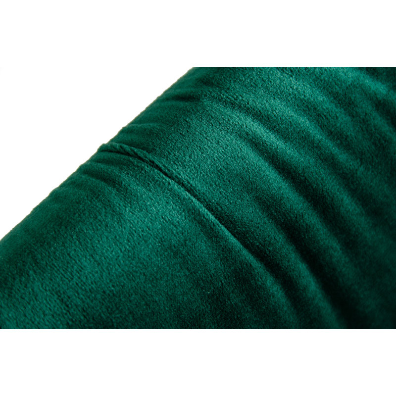 Langridge 19.5'' H Velvet Upholstered Metal Side Chair, Green