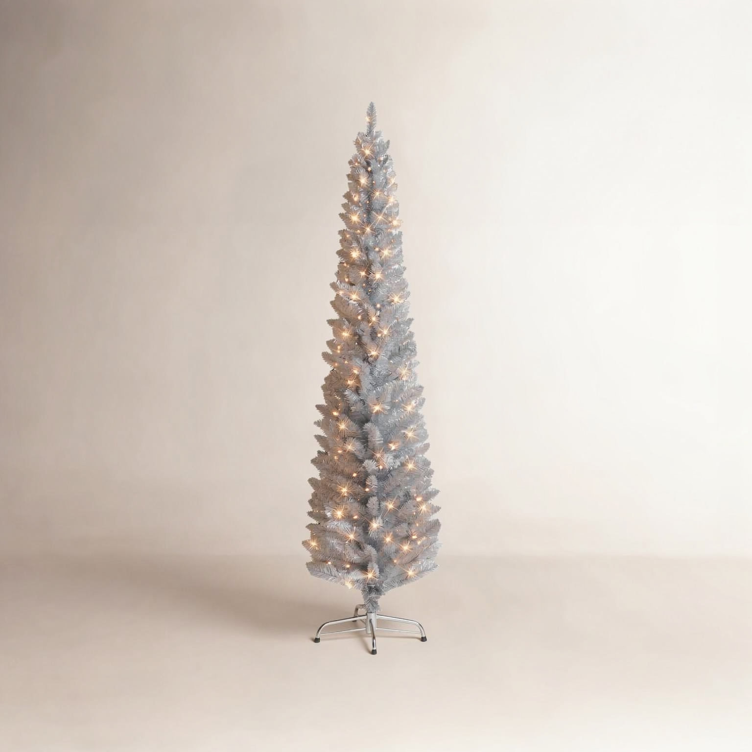Grodin Lighted Artificial Christmas Tree, 7'