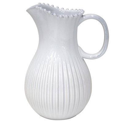 Pichet blanc perle