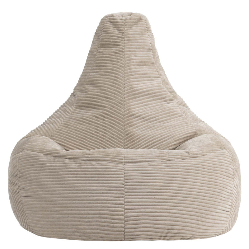 icon Dalton Corduroy XL Recliner Bean Bag, Teal, Beige