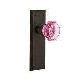 New York Plate with Waldorf Pink Door Knob