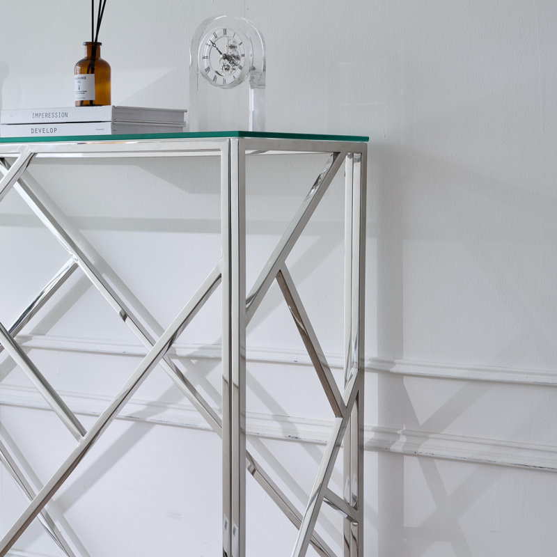Glass Top CONSOLE TABLE
