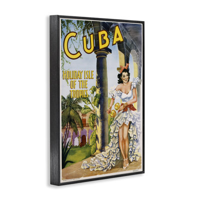 Publicité de voyage à Cuba, estampe numérique, conception de Marcus Jules