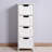 White Multipurpose Cabinet With Functional Drawer Systems For Efficient Organization Freestanding Thoughtful Design