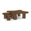 Placage de chêne Cove et bois massif 2 pièces Table basse-815657244