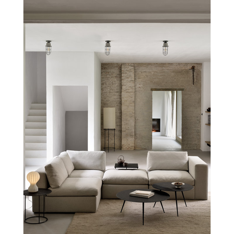 Mellow Square Ottoman, Off White