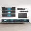 Fly 126" J 35TV Floating Grey Entertainment Centre-494755443