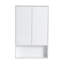 Meuble-lavabo simple autoportant de 24 po avec lavabo, une armoire de rangement et une armoire murale-2003523269