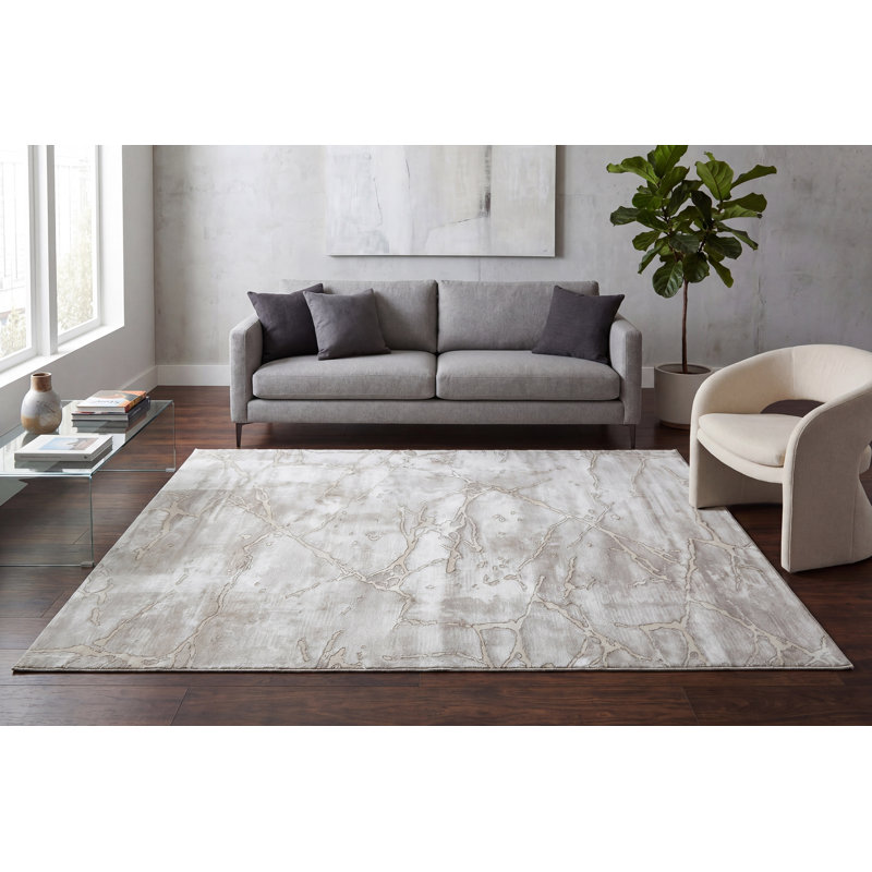 LAZER 12676-180 crème / beige, Rectangle 7 pi 10 po x 10 pi