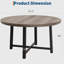 120 cm Round Wooden Dining Table-609177728-609177853-609177855