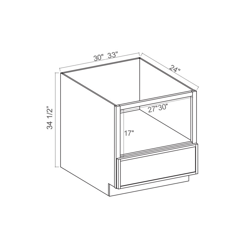 Meuble sous-four à micro-ondes CASAINC prêt à assembler, dimensions : L 76 cm x H 88 cm x P 61 cm, L 30 po x H 34,5 po